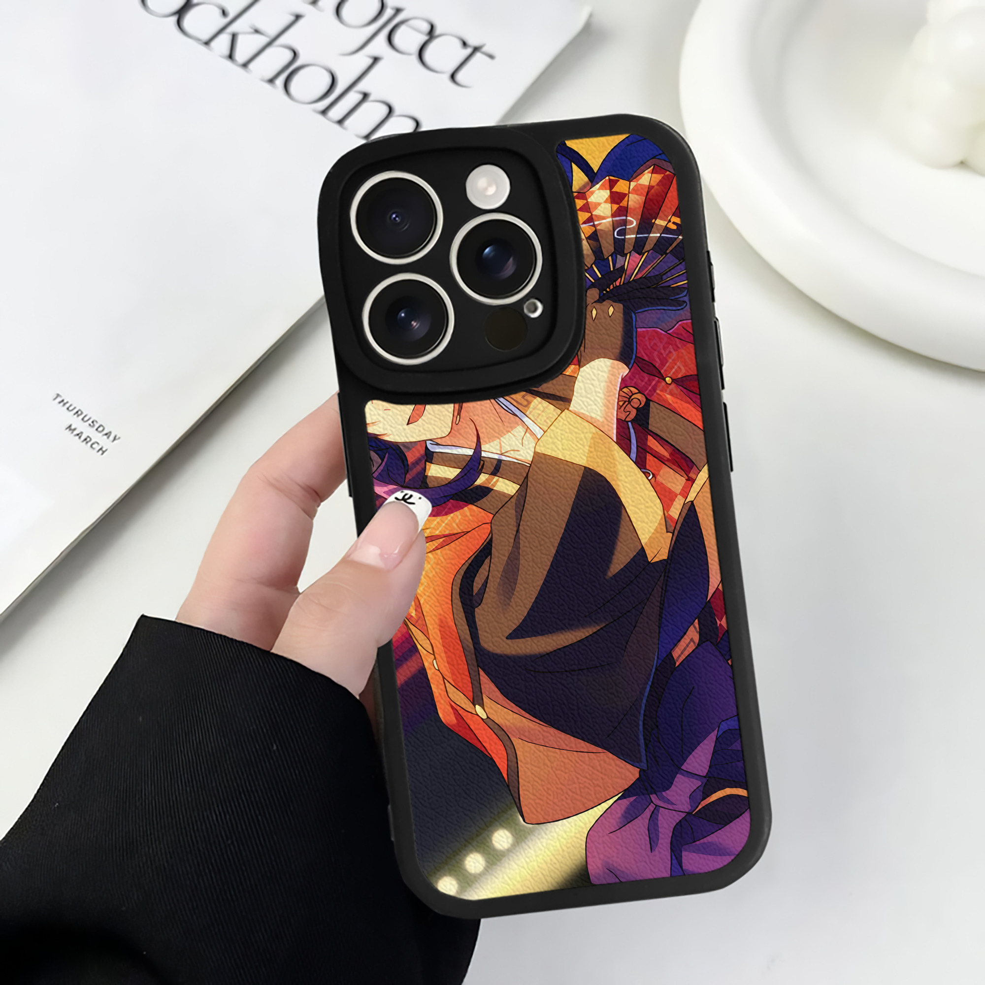 （画像用） あんさんぶるスターズ! Ensemble Stars 【iPhone 16シリーズ対応】シリコンスマホケース（レザー調） 材質：シリコン